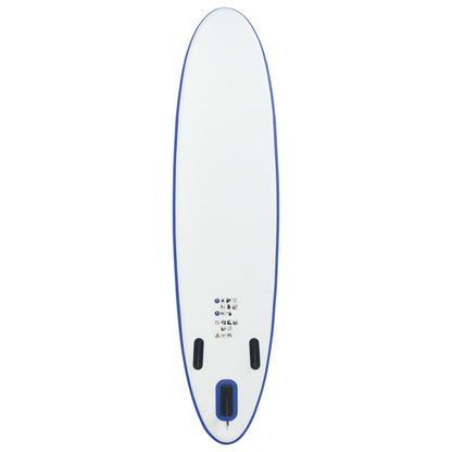 Stand Up Paddleboardset Opblaasbaar En Wit 330 x 72 x 10 cm Blauw