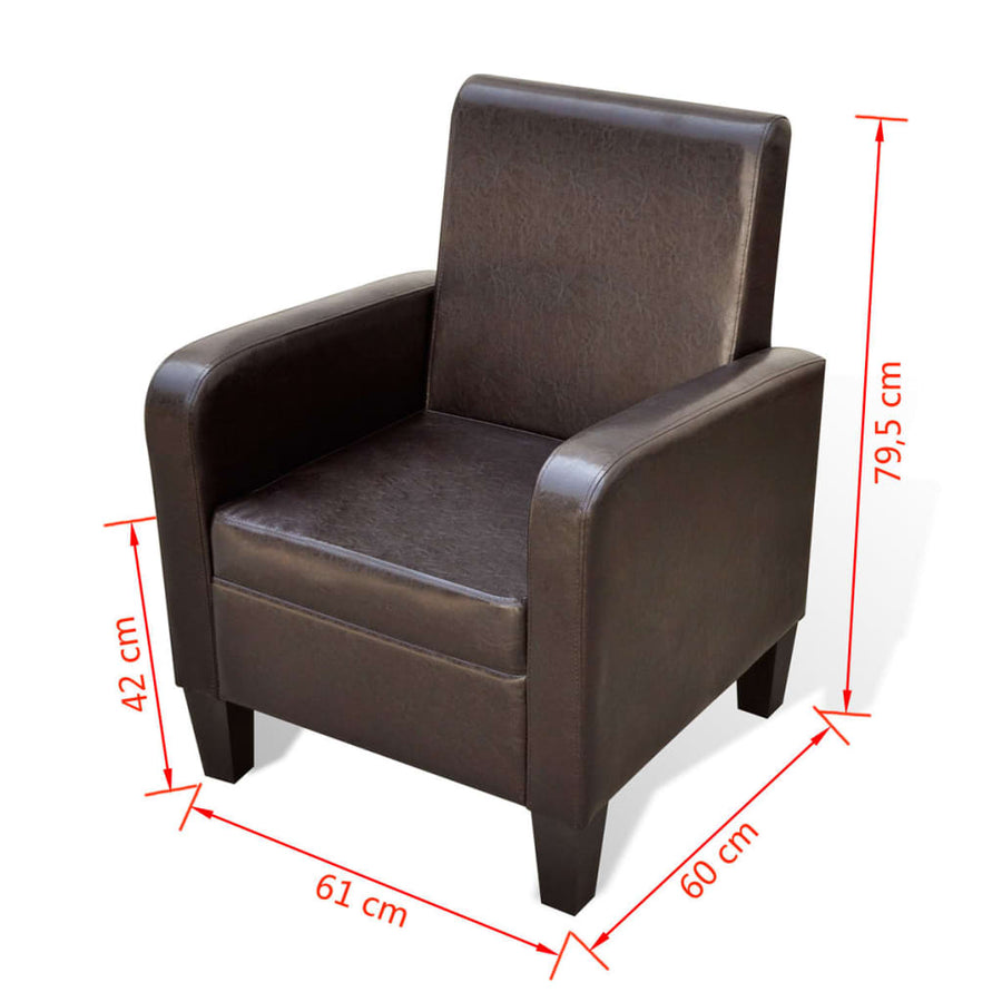 Fauteuil Kunstleer