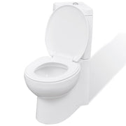 Toilet hoekmodel keramisch wit 37x68x78 cm