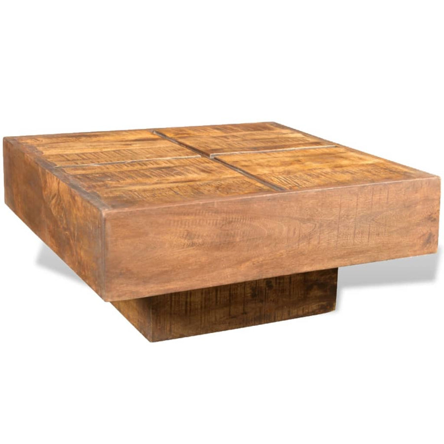 Salontafel Vierkant Bruin 68 x 68 x 30 cm massief mangohout