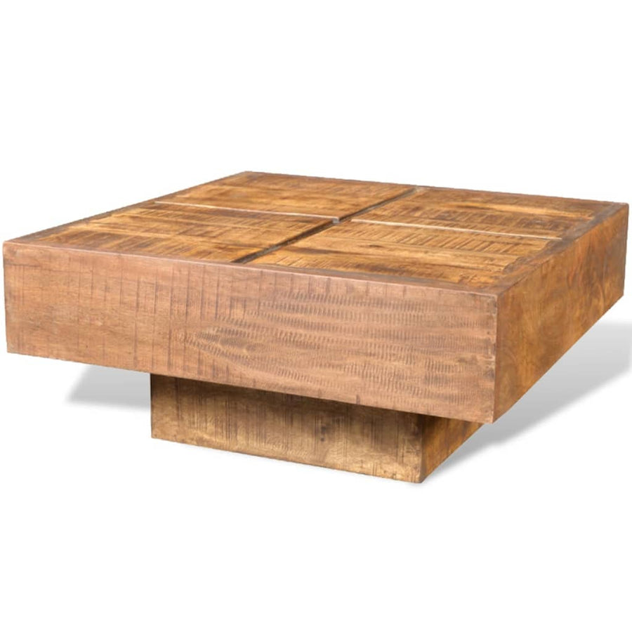 Salontafel Vierkant Bruin 68 x 68 x 30 cm massief mangohout