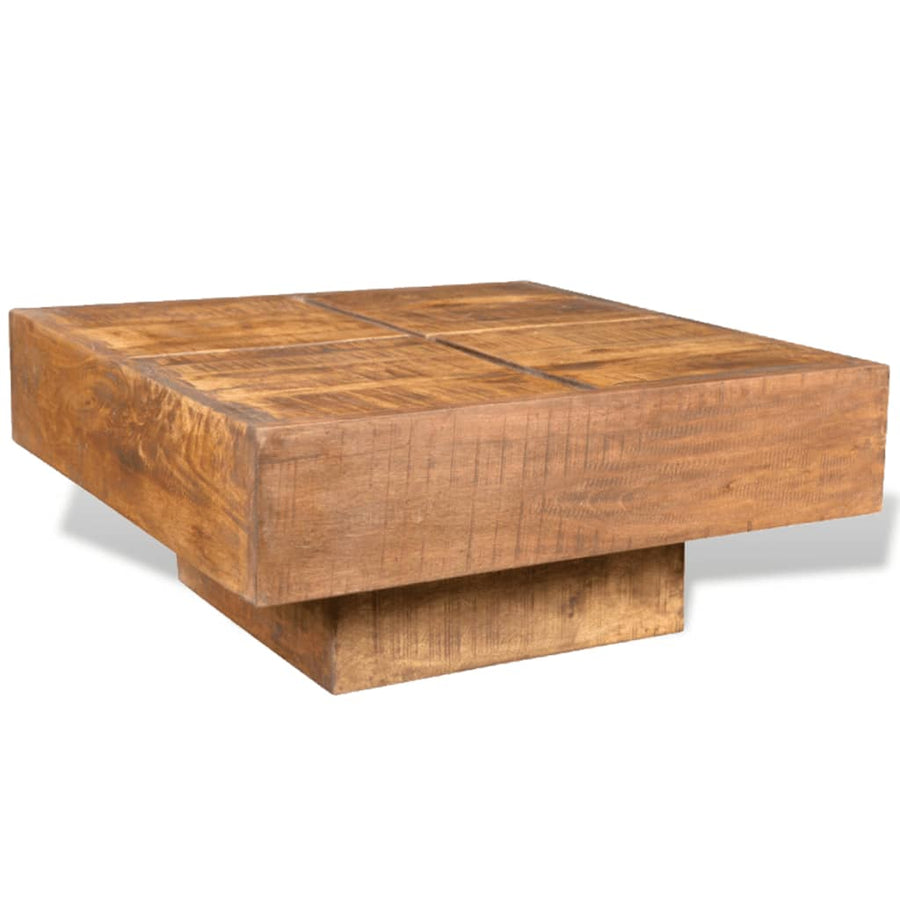 Salontafel Vierkant Bruin 68 x 68 x 30 cm massief mangohout