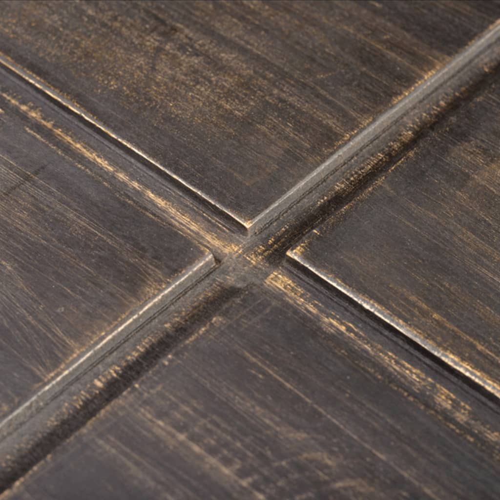 Salontafel Vierkant Massief Mangohout Donkerbruin 68 x 68 x 30 cm Ruw mangohout