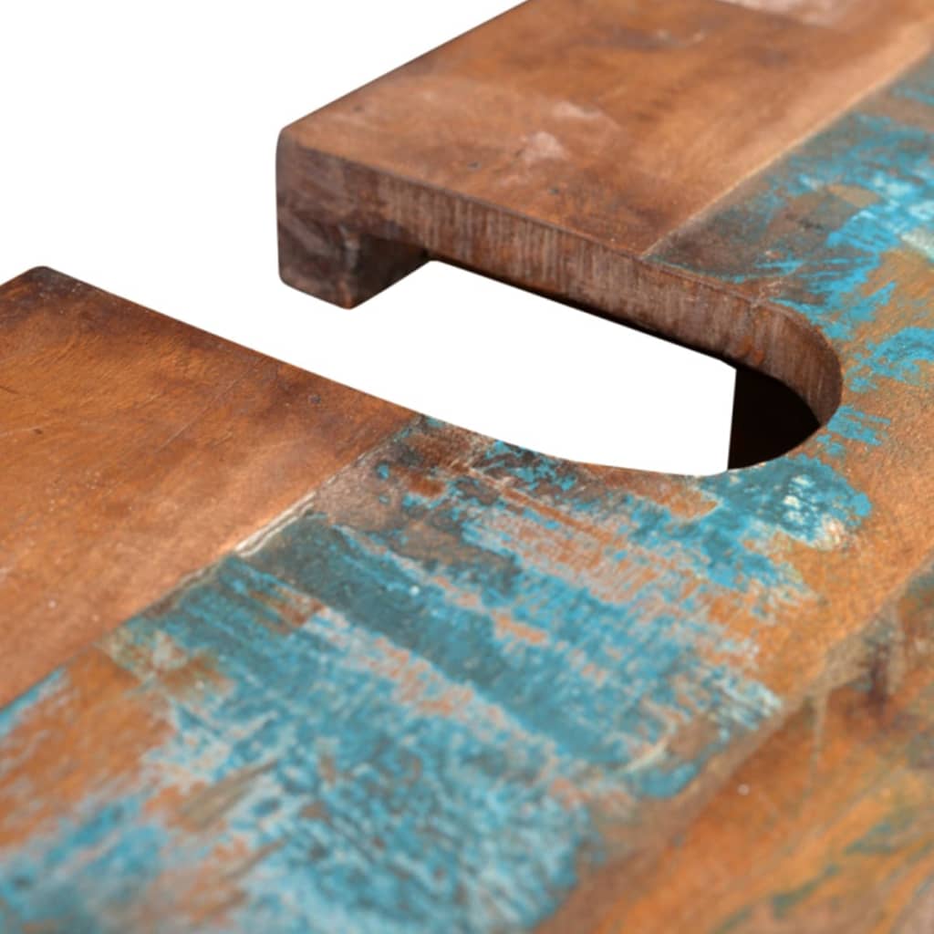 Badkamerset Met Kast En Spiegel Massief Gerecycled Hout