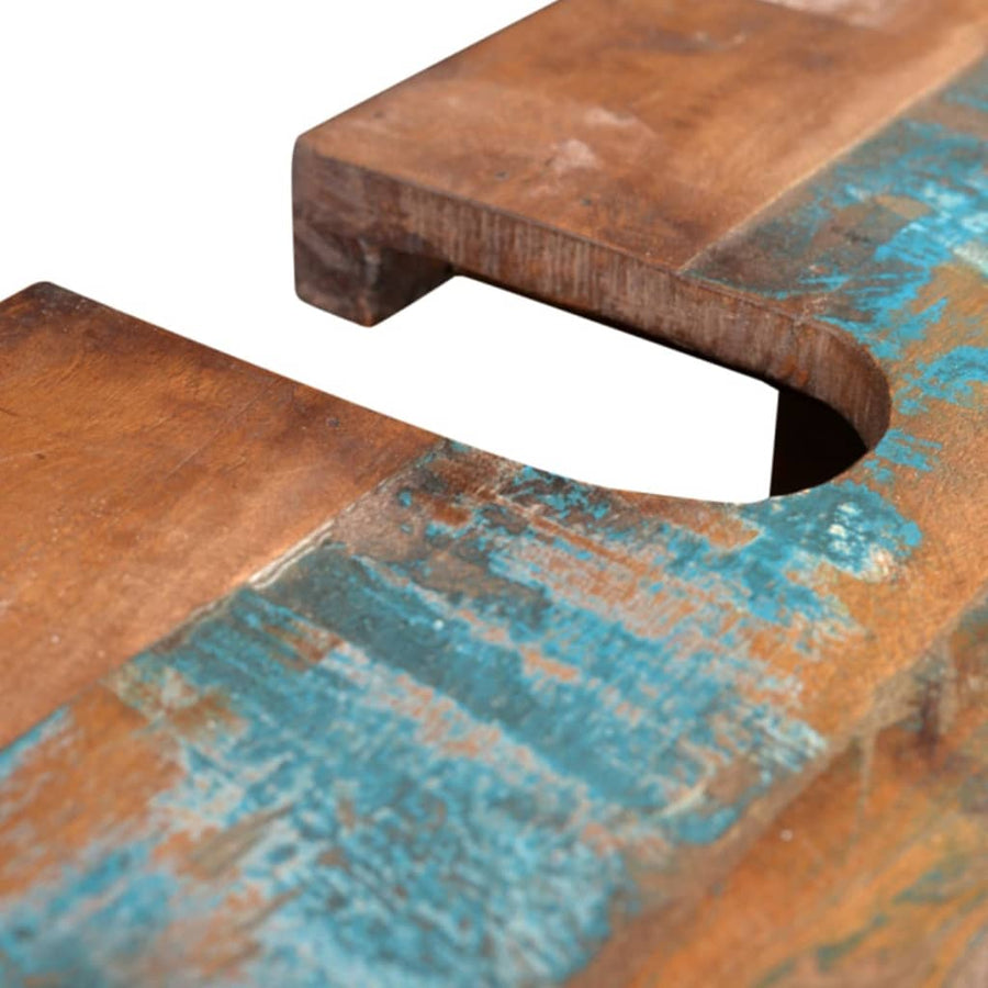 Badkamerset Met Kast En Spiegel Massief Gerecycled Hout