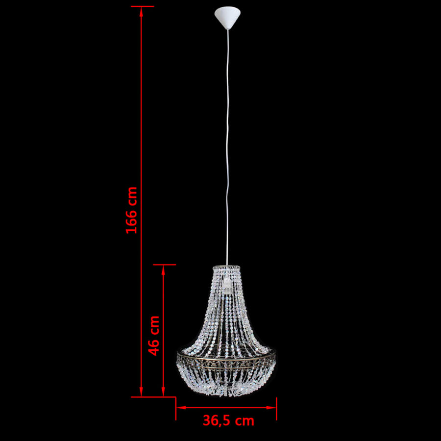 Kroonluchter Kristal-Look 36,5X46 Cm 36.5 x 46 cm
