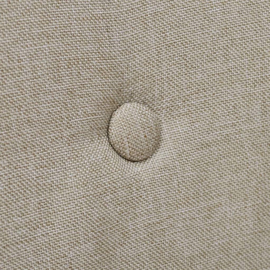 Eetkamerstoelen Stof En Massief Eikenhout 2 Beige