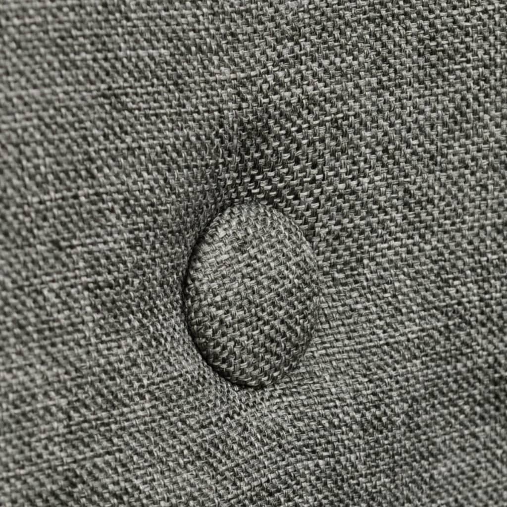 Eetkamerstoelen Stof En Massief Eikenhout 2 Lichtgrijs