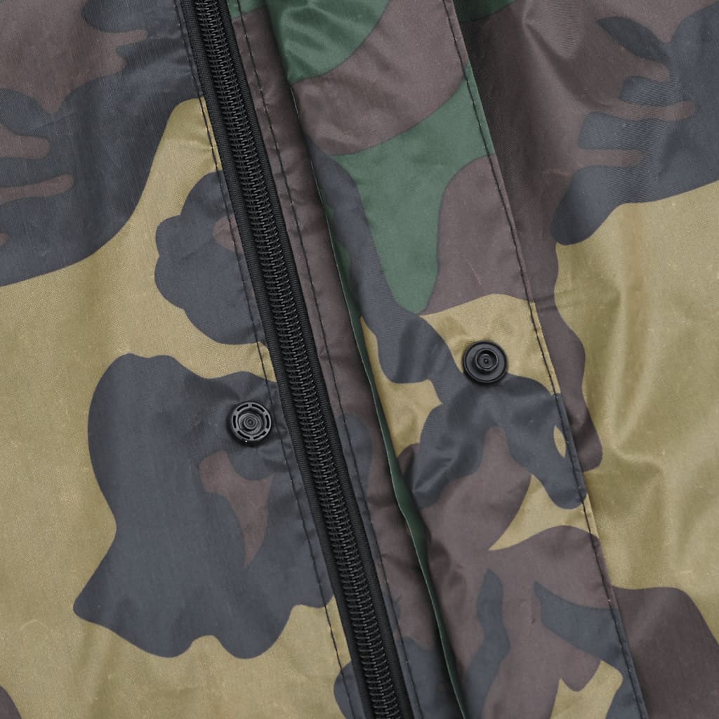Regenpak 2-delig met capuchon (heren / camouflage / maat L)