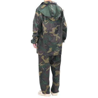 Regenpak 2-delig met capuchon (heren / camouflage / maat XL)