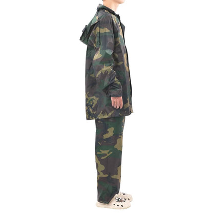 Regenpak 2-delig met capuchon (heren / camouflage / maat XXL)