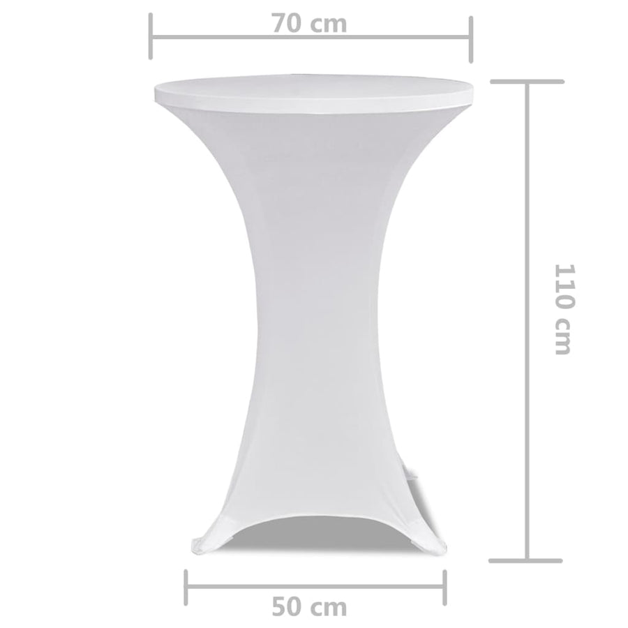 Statafelhoes Stretch Ø70Cm ( Stuks) 2 70 cm Wit