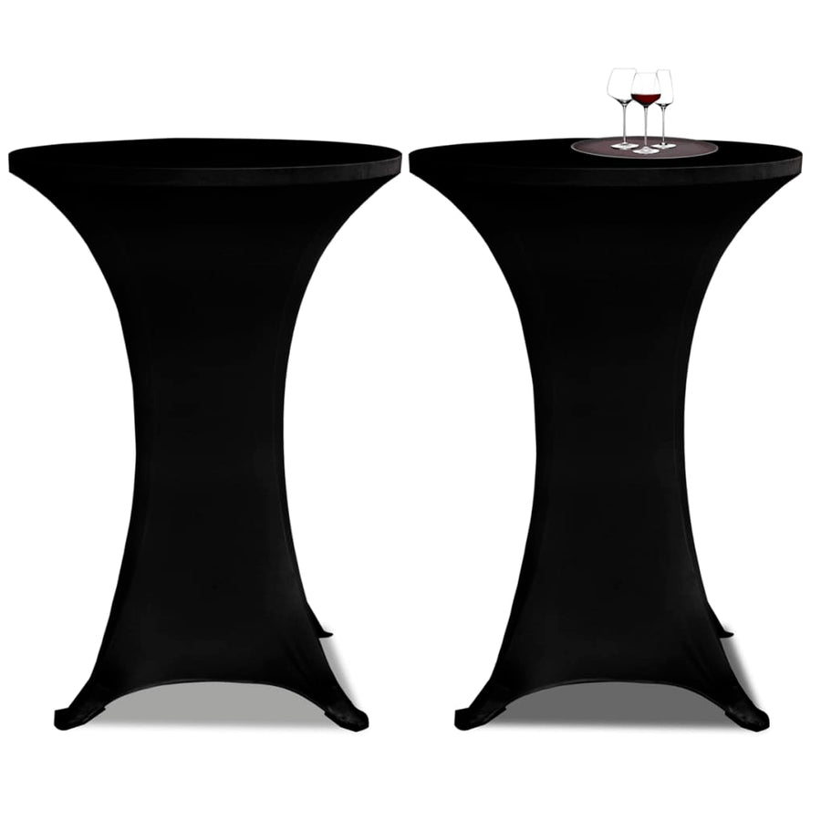 Statafelhoes Stretch Ø70Cm (2 Stuks) 70 cm Zwart