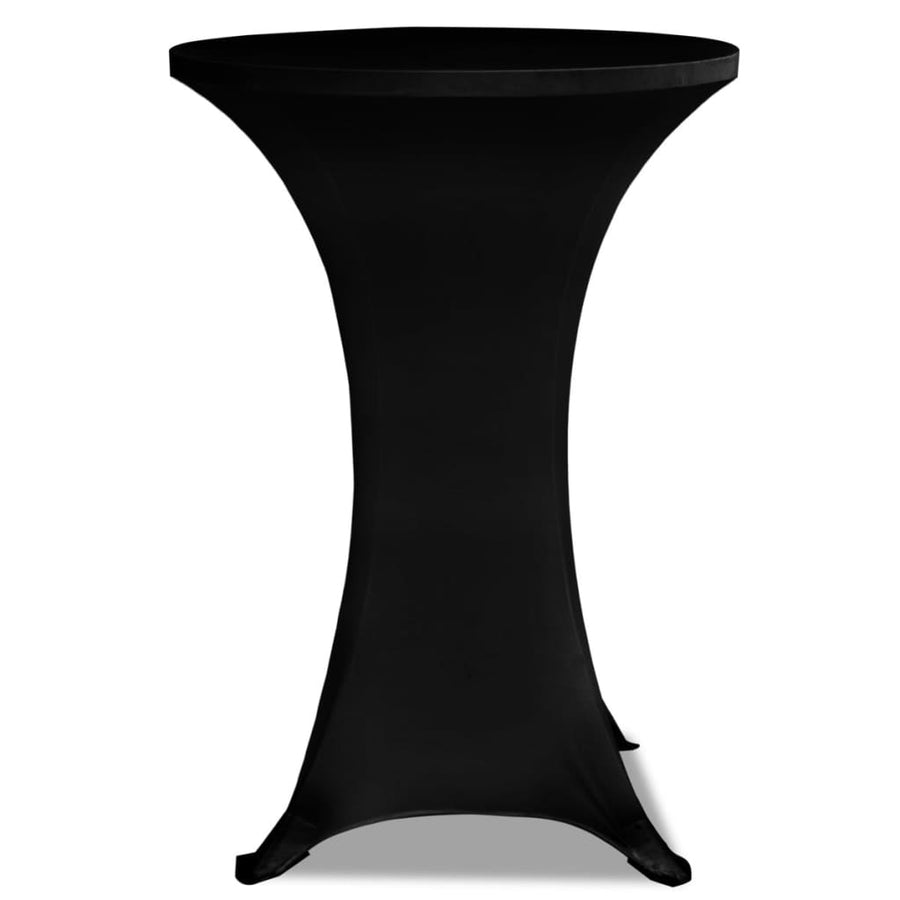 Statafelhoezen Stretch Ø 2 80 cm Zwart