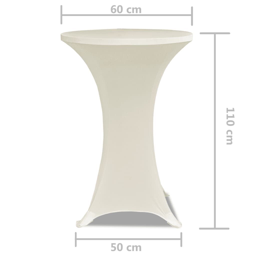 Statafelhoes Stretch Ø60Cm ( Stuks) 2 60 cm Crème