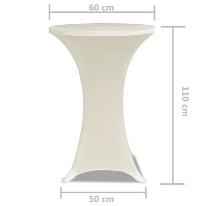 Statafelhoes Stretch Ø60Cm ( Stuks) 2 60 cm Crème