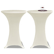Statafelhoes stretch Ø60 cm crème (2 stuks)