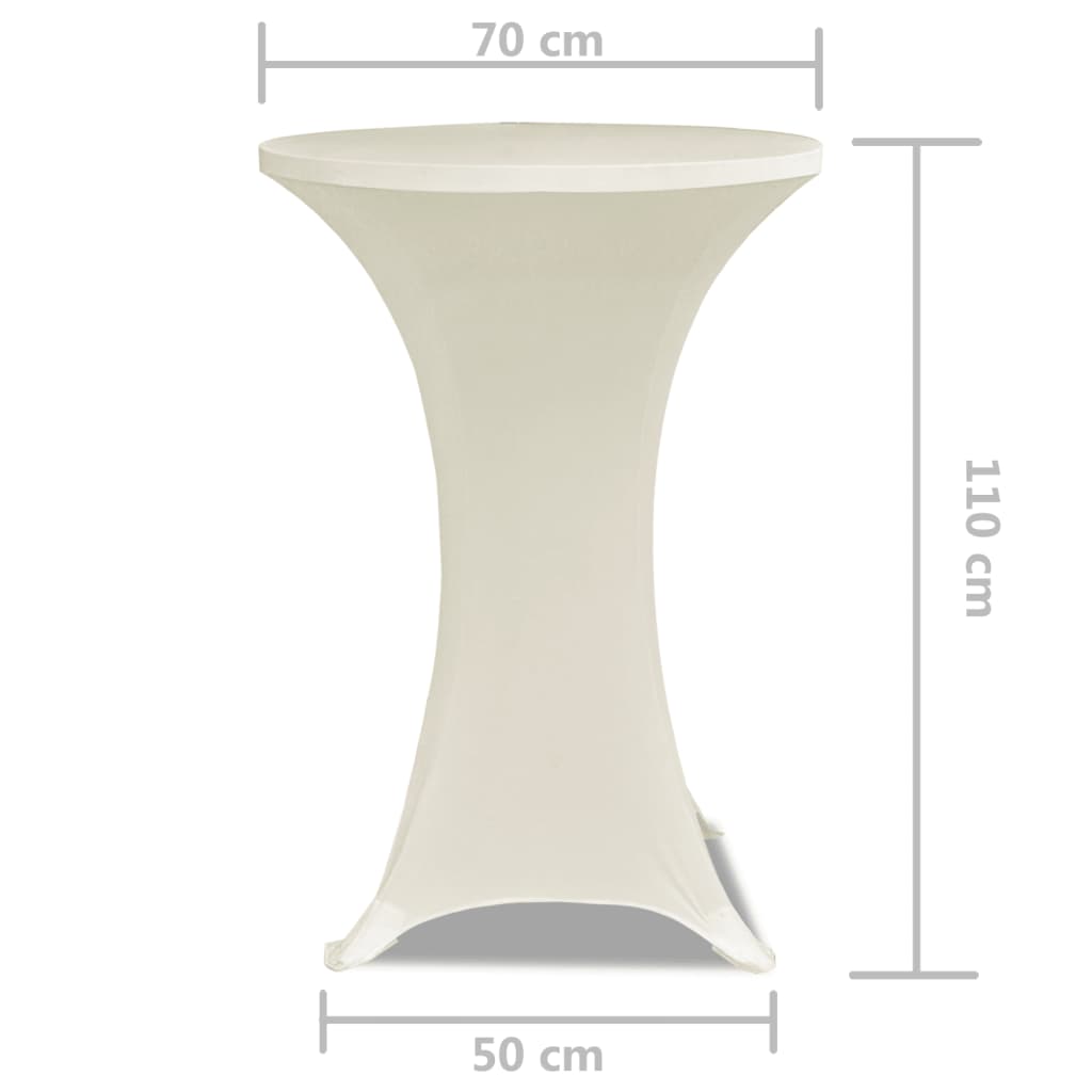 Statafelhoes Stretch Ø70Cm ( Stuks) 2 70 cm Crème