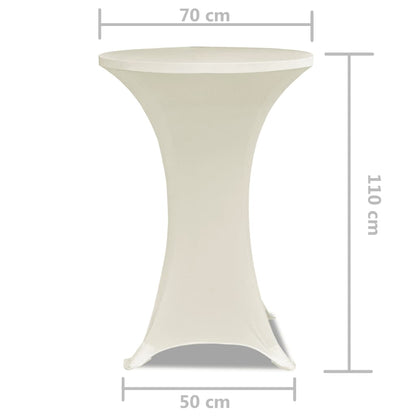 Statafelhoes Stretch Ø70Cm ( Stuks) 2 70 cm Crème