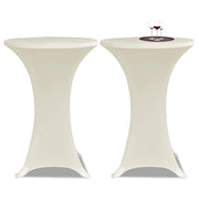 Statafelhoes stretch Ø70 cm crème (2 stuks)