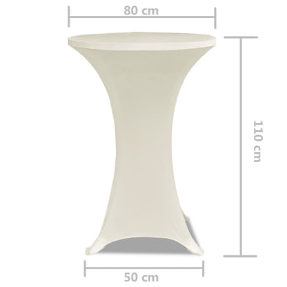 Statafelhoes Stretch Ø80Cm ( Stuks) 2 80 cm Crème