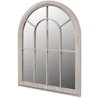 Rustic Arched Garden Mirror 69x89 cm