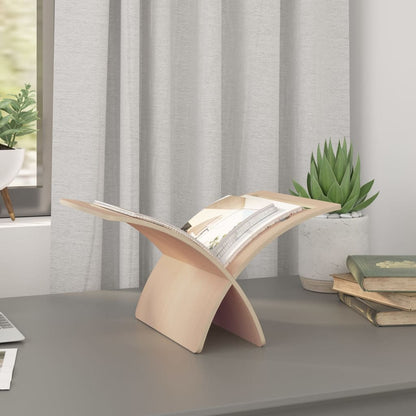Tijdschriftenrek Vloermodel Hout Naturel Beige