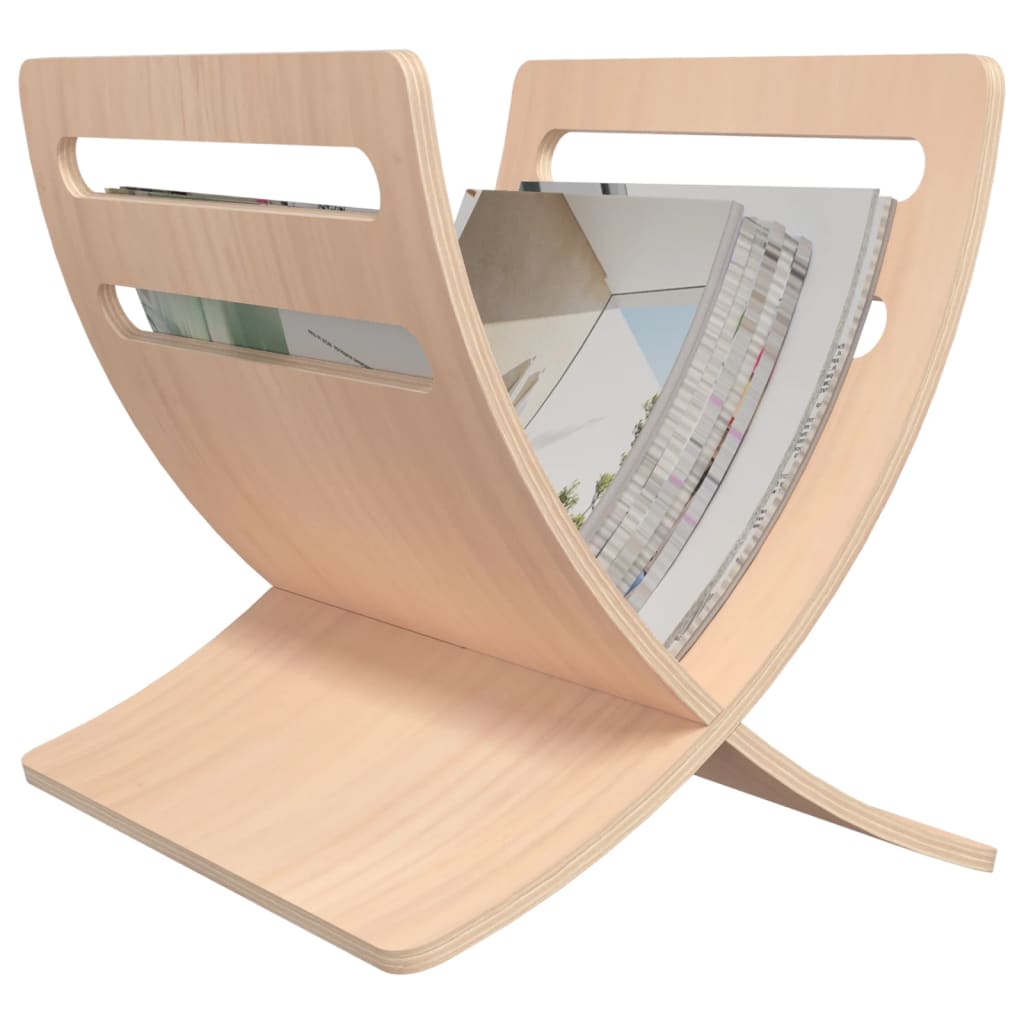 Tijdschriftenrek Vloermodel Hout Naturel Beige