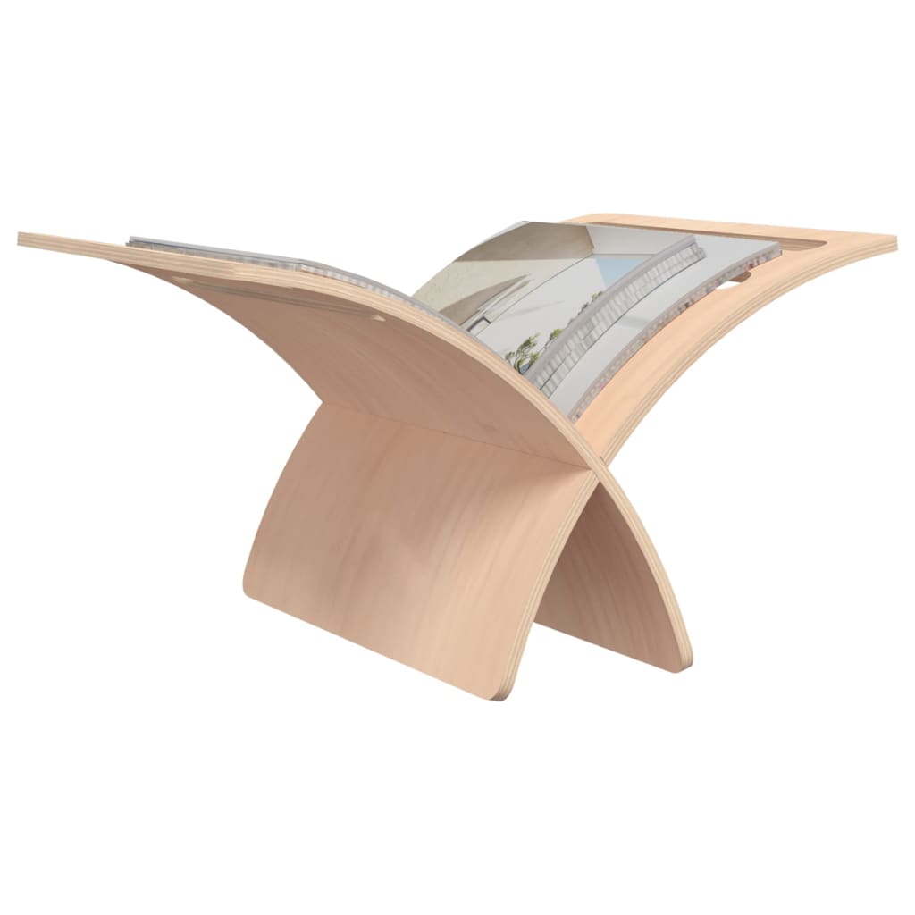 Tijdschriftenrek Vloermodel Hout Naturel Beige