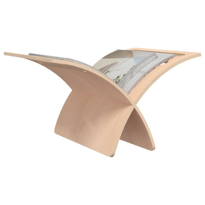 Tijdschriftenrek Vloermodel Hout Naturel Beige