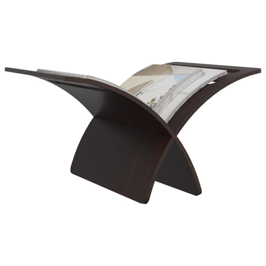 Tijdschriftenrek Vloermodel Hout Bruin