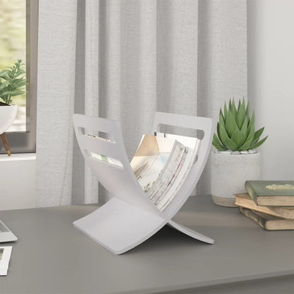 Tijdschriftenrek Vloermodel Hout Wit