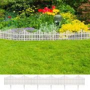 Gazonranden 10 m wit 17 stuks