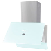 Afzuigkap 60 cm gehard glas wit