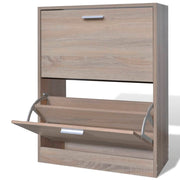 Schoenenkast 63.5x24x81 cm eiken-look