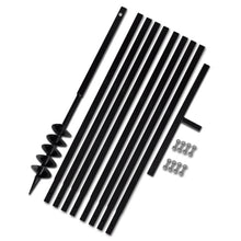 Grondboor 100 mm met 9 m verlengstuk Staal 100 mm