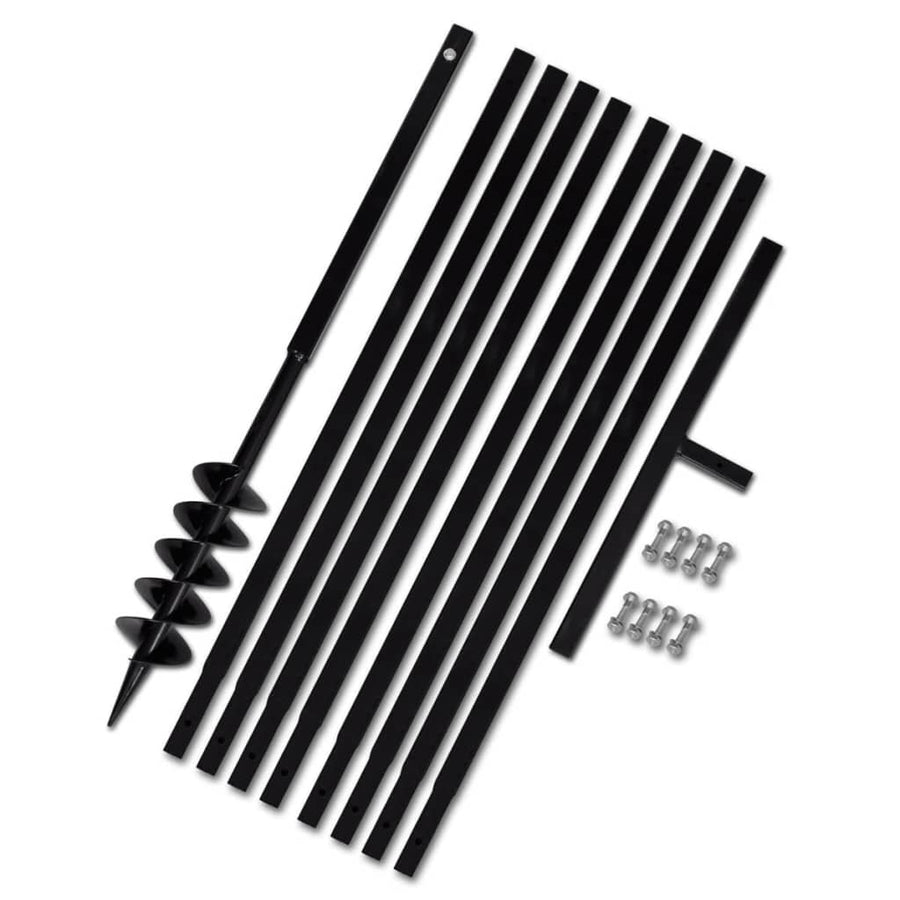 Grondboor 100 mm met 9 m verlengstuk Staal 100 mm