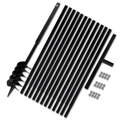 Grondboor met handvat 120 mm en verlengstukken 13 m (staal) 120 mm