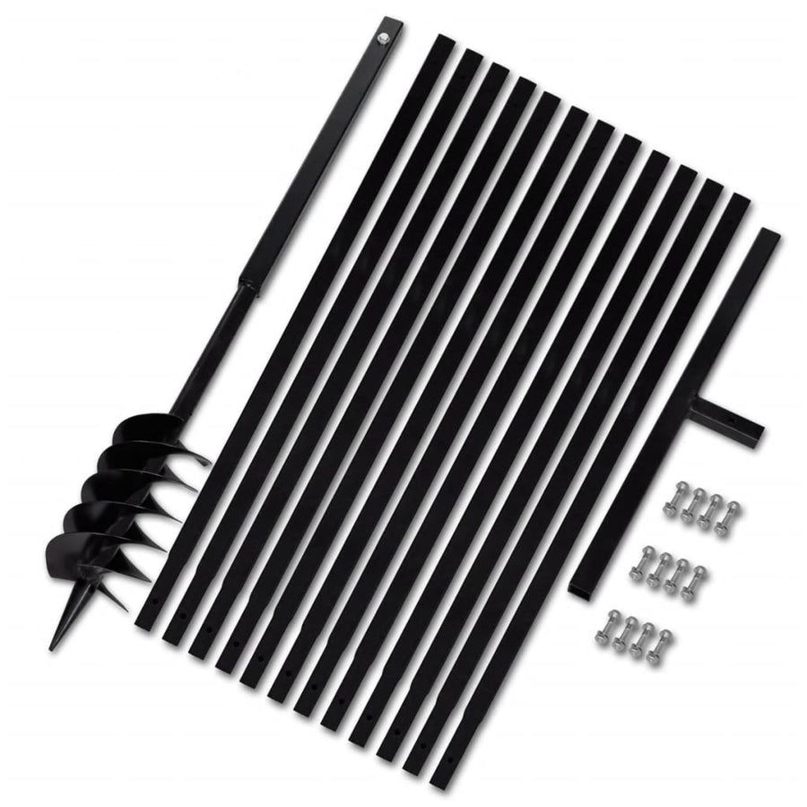 Grondboor met handvat 120 mm en verlengstukken 13 m (staal) 120 mm