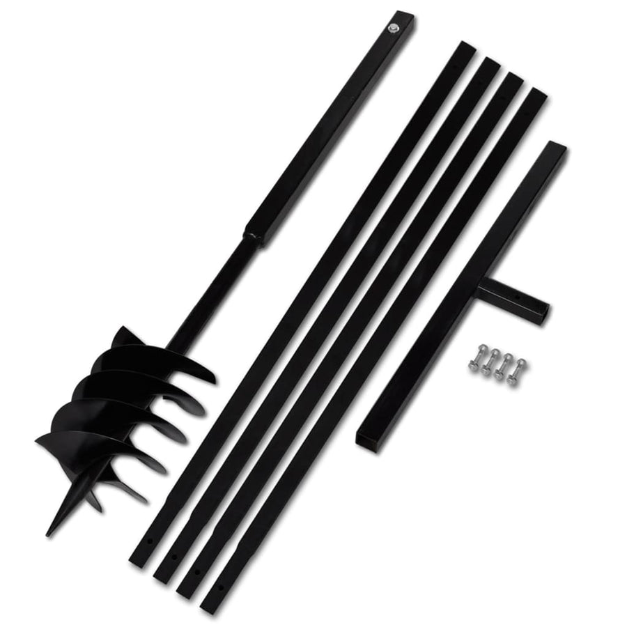 Grondboor met handvat 180 mm en verlengstukken 5 m (staal) 180 mm