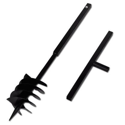 Grondboor met handvat 180 mm en verlengstukken 5 m (staal) 180 mm