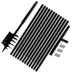 Grondboor 180 mm met 13 m verlengstukken staal