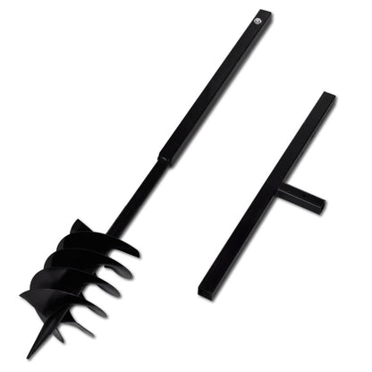 Grondboor met handvat 180 mm en verlengstukken 13 m (staal) 180 mm