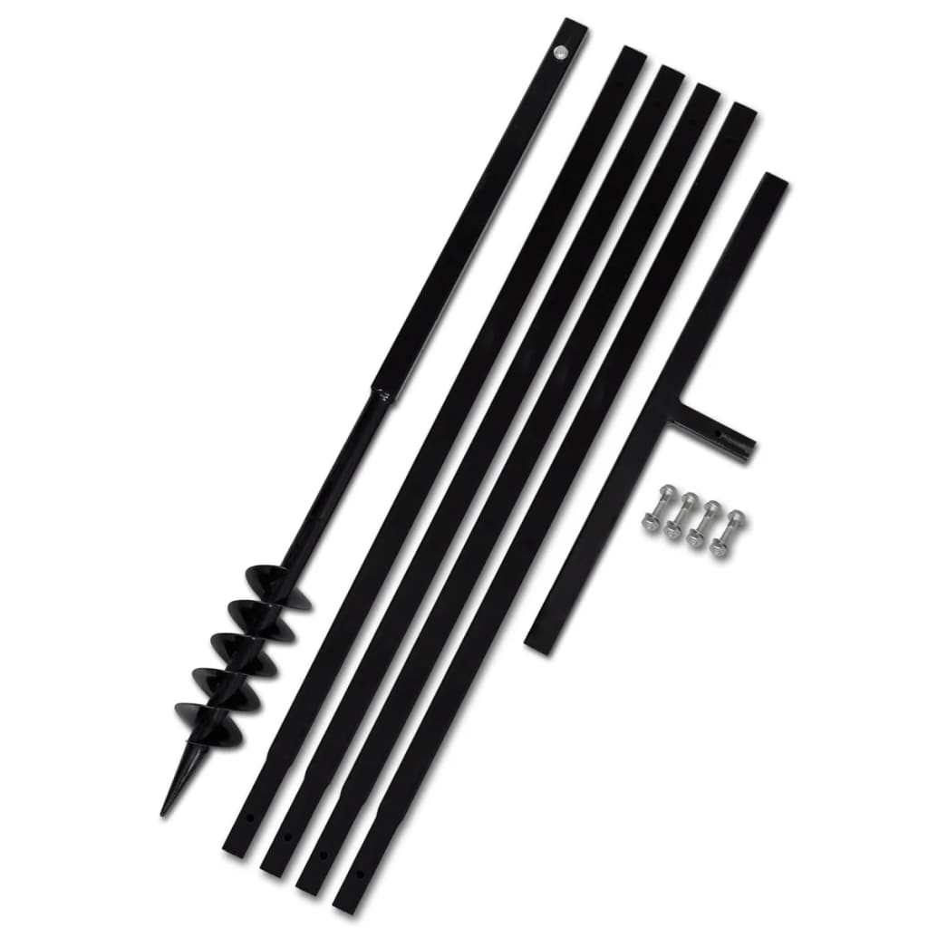 Grondboor 80 mm met 5 m verlengstuk Staal 80 mm