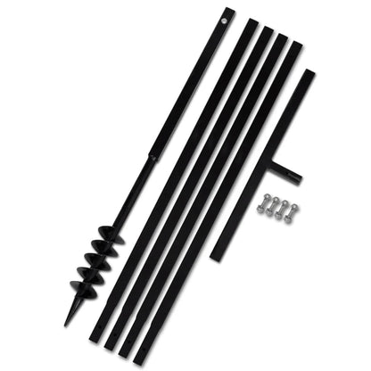 Grondboor 80 mm met 5 m verlengstuk Staal 80 mm