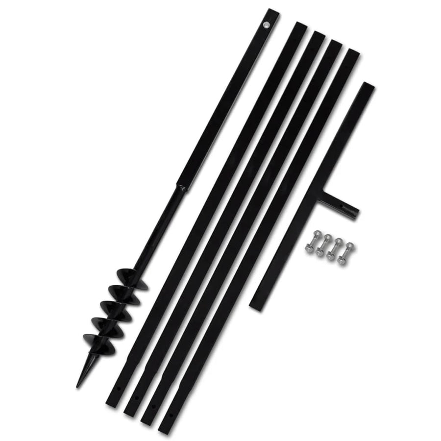 Grondboor 80 mm met 5 m verlengstuk Staal 80 mm