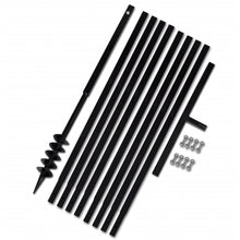 Grondboor 80mm met 9m verlengstuk Staal 80 mm met 9 m buis