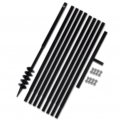 Grondboor 80mm met 9m verlengstuk Staal 80 mm met 9 m buis