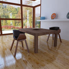 Eetkamerstoelen 2 st gebogen hout kunstleer zwart donkerbruin