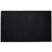 Deurmat 90x60 cm zwart PVC